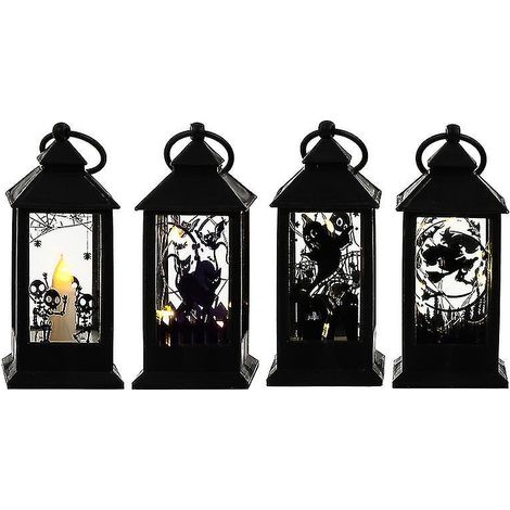 4er-Set Halloween-Tischlampen für Halloween-Dekorationen