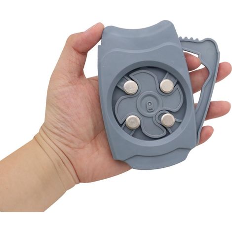 Juego de abrelatas portátil de 2 piezas, abrebotellas y abrelatas manual multifuncional, apto para cerveza, conservas y alimentos enlatados (gris) (1/5)