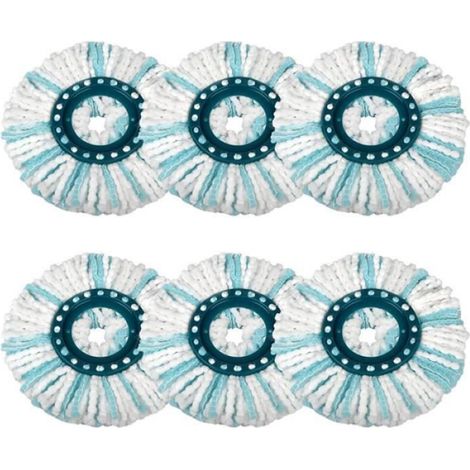 Têtes de rechange pour Leifheit Clean Twist/Clean Twist Disc Mop Ergo vadrouille à disque, vadrouille microfibre pour tous les sols
