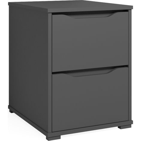 Comodino camera da letto Ruben, Antracite, 40.2 x 53.6 cm, Vicco (1/5)