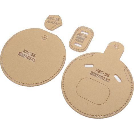 Set mit 4 Acryl-Schablonen für Geldbörsen, DIY-Lederschablonen, niedliche Tiermotive, Münzform, kreative Bastelarbeiten (1/5)