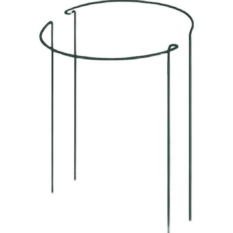 Lot de 8 tuteurs demi-ronds pour plantes de jardin (tomates, pivoines, hortensias, vignes et plantes grimpantes) - Supports pour fleurs et légumes d'intérieur et d'extérieur (1/4)