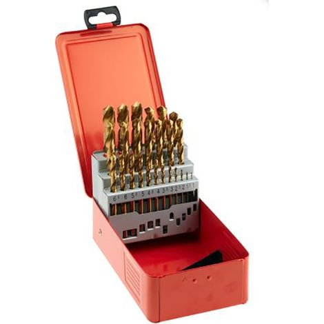 Coffret de forets RS PRO HSS-G 1mm à 13mm, 25 pièces ( Prix pour 1 Jeu ) (1/3)