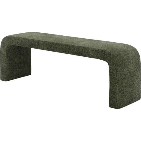 Ren Bench - Chenille Boucle - L41 x W152.5 x H50 cm - Basil