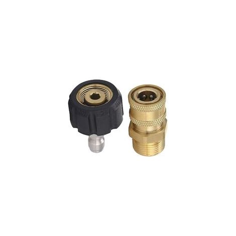 Hochdruckreiniger-Adapter-Set M22 auf 1/4 Zoll Schnellverbindungssatz, M22 14 mm auf 1/4 Zoll Schnellverbindungssatz (1/5)