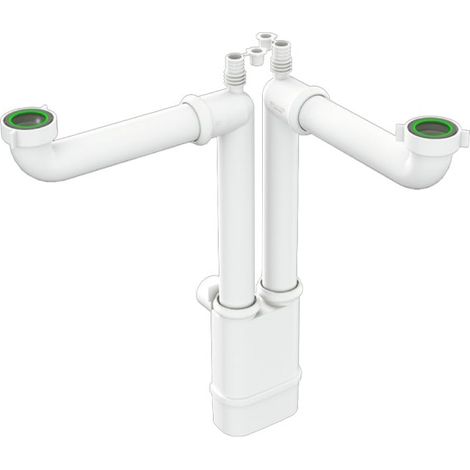 Sifone Scarico 2 Vie Senza Piletta Ispezionabile 11/2 x Ø 40 mm BON