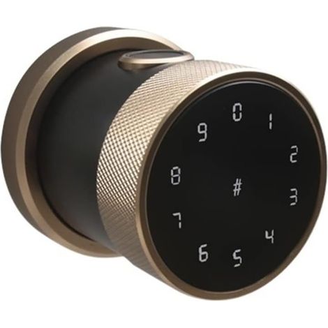 Verrouillage intelligent Verrouillage de support de porte d'empreinte digitale Bluetooth verrouillage App 13.56 Code de carte MHz Keyless Latch Knob Lock Smart L06 Serrure de porte d'entrée sans clé ( (1/4)