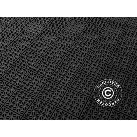Plastic flooring Basic, Multiplate, Black, 9.84 m² - Dancover