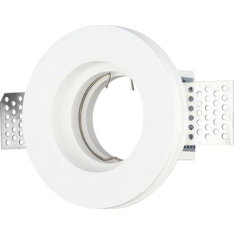 V-TAC VT-771 Portafaretto led in gesso da incasso a scomparsa rotondo GU10 Φ103mm - 3652