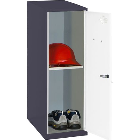 Casillero metálico SIMONLOCKER (91,5x30x50cm) ANTRACITA Y BLANCO (1/4)