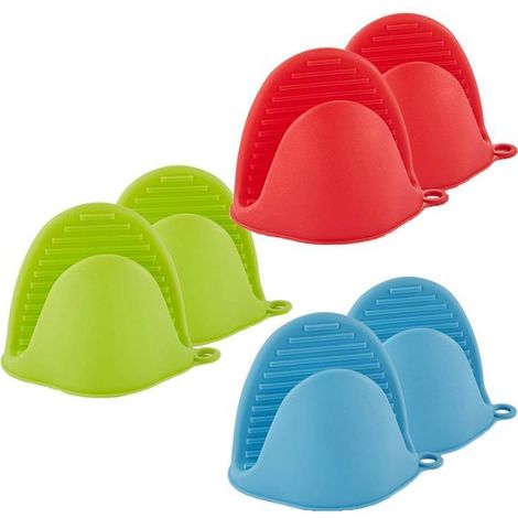 Mini gants de cuisine en silicone résistants à la chaleur - maniques pour plats, protection contre les brûlures (1/5)