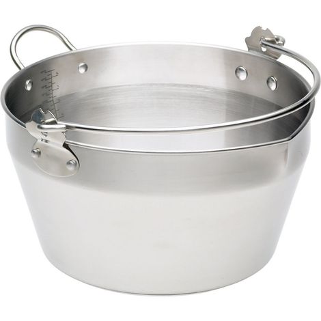 Home Made Pentola con Manico in Acciaio Inox 9 l, Inossidabile, Argento (1/5)