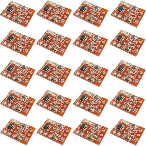20PCS TTP223 bouton de commutation tactile capacitif Module de commutateur autobloquant (1/5)