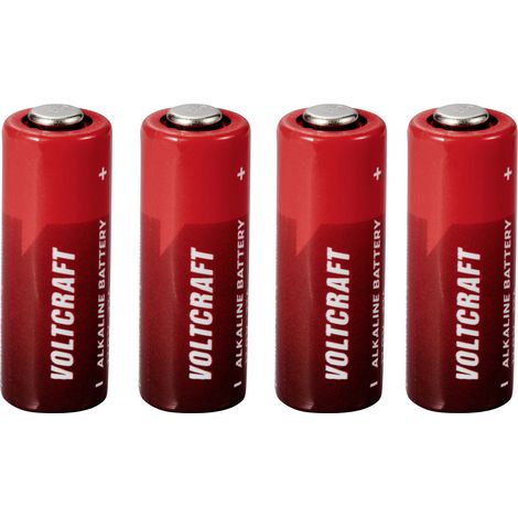 VOLTCRAFT VC-16107975 Pile spéciale 23 A button-top alcaline(s) 12 V 50 mAh 4 pc(s)