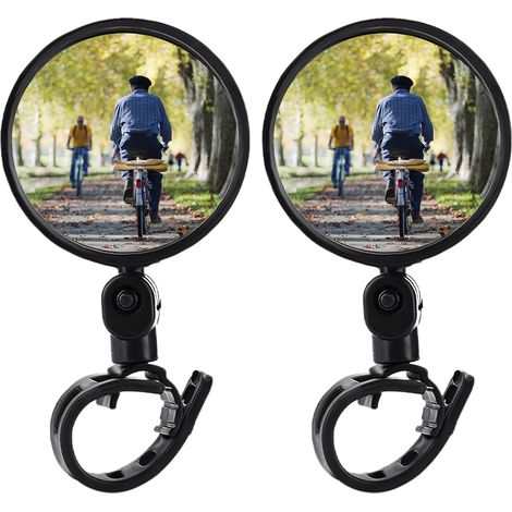 Stück Fahrradrückspiegel, 360° drehbare Fahrradspiegel, faltbarer Fahrradrückspiegel, Roller (1/5)