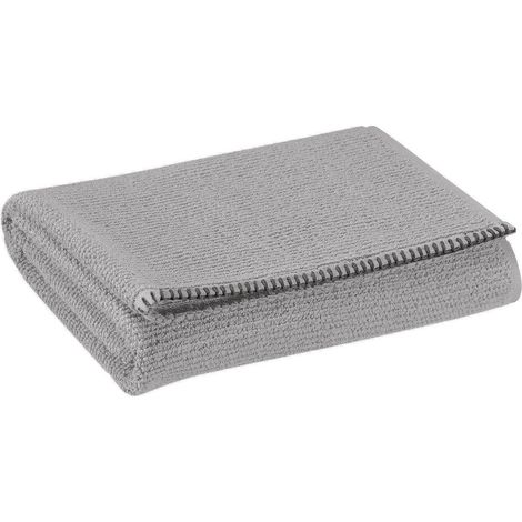 Drap de douche Perle 70 x 130 cm en coton éponge grain de riz pour salle de bain - PANGIVO (1/2)