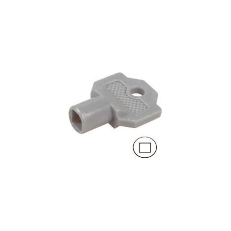 CHIAVE PLASTICA PER CILINDRO CON QUADRELLO PER QUADRI ELETTRICI 152A- misuara foro mm.6x6 - 10 pezzi IBFM