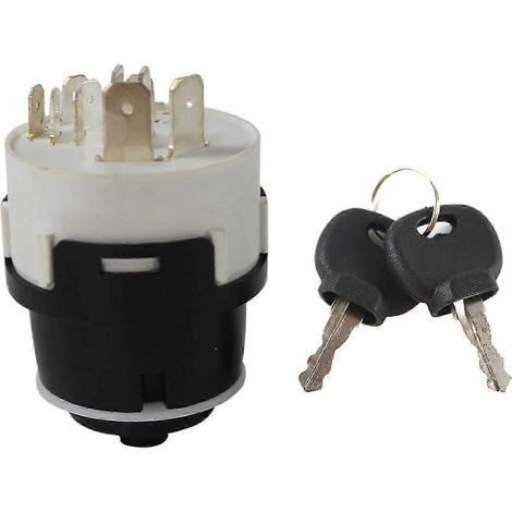 701/80184 701-80184 Ignition Switch with 2 Keys 10 Pins 50988 85804674 Compatible with JCB Excavator Parts and NH Case JCB200 JCB220 (1/5)