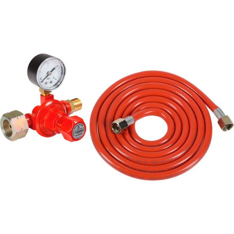ROTHENBERGER Industrial Regler Manometer 0,5-4 bar Schlauch 5m Abflammgeräte 3/8" 5&11kg Gasflaschen - 1500005312 (1/2)