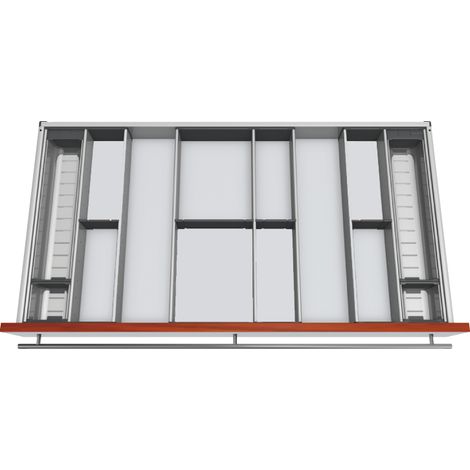 Blum Orga-Besteckeinsatz Facheinteilungs-Set KB 1000-1099mm, NL 450mm, grau