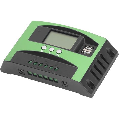 Intelligenter 30A 12V/24V Solarladeregler mit LCD-Display, Photovoltaik-Regler für Solarmodule, Digitalanzeige, automatischer Spannungsregler (1/5)