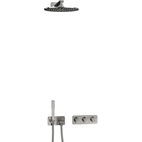 Set de douche IDS ARCHIMODULE SOFT avec pommeau et douchette chromés
