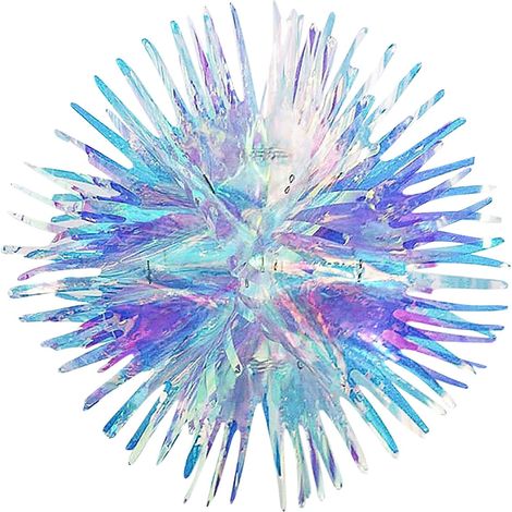 Boule De Décoration - Film Néon Souple En Pvc - Pour Arbre De Noël Fenêtre Fête - Diamètre 20 Cm Ou 40 Cm - 1 Pièce (1/2)