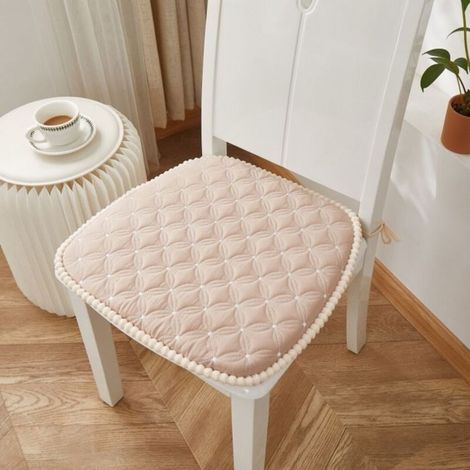 Galette De Chaise 45x43 Lot De 4, Coussins de Chaise Antidérapants et Moelleux pour Dîner en Famille ou Réceptions (1/4)
