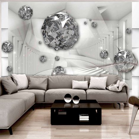 Papier peint chambre de diamant - 200 x 140 cm (1/4)