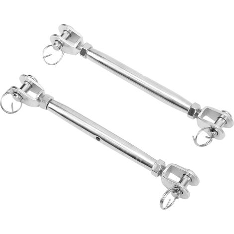 Stück Spannschlösser aus Edelstahl, Klauen-/Klauen-Spannschrauben für Kabel (1/5)