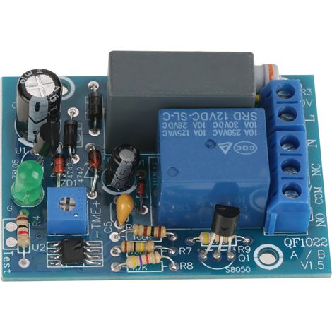 Interrupteur temporisé réglable 220 V CA avec temporisation à l'arrêt, module de relais temporisé, charge (0–10 h) (1/5)