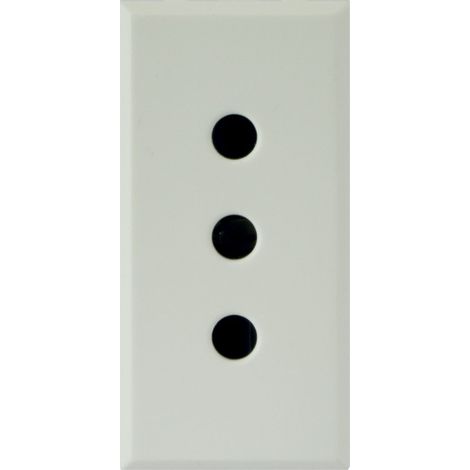 Presa standard 2P+T 10A P11 1 modulo Bianco Whitek Ave 446006TS
