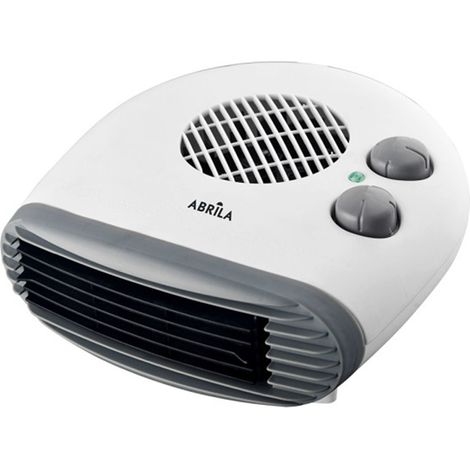 Elec.grato 2000w Radiateur Soufflant Horizontal Blanc 2puissances 3fonctions Termost.reg. 12x24x24cm