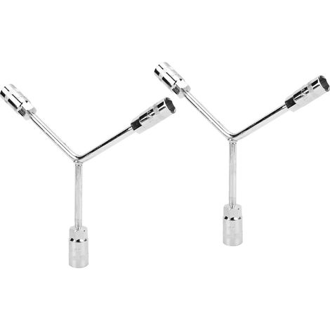 2Pcs Clé à douille Y en acier chrome vanadium, outil à main hexagonal pour réparation auto (1/5)