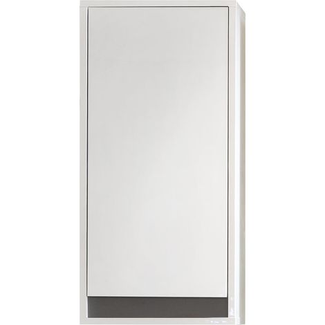 Meuble haut de salle de bain moderne blanc Solena