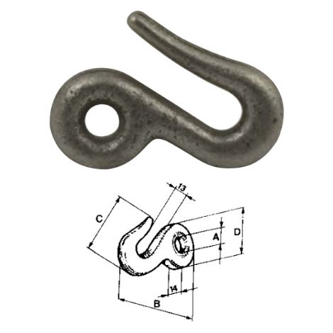 Uncino capo catena Cermag 62046