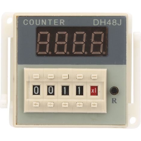 O111ROM DH48J-8 LCD Digitaler elektronischer Zähler 8 Pins Verzögerungszeitrelais 0-999900 (12VAC/DC) (1/5)