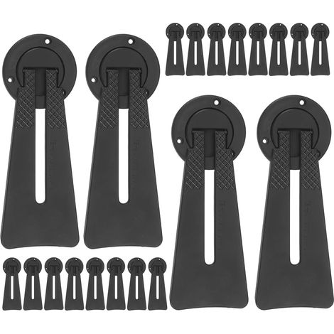 Lot de 20 Supports Dorsaux pour Cadres Photo Noirs Béquilles de Support de Cadre Réglables en Plastique Chevalets pour Photo Universels Petits Formats, Présentoirs Œuvres D’Art (1/5)