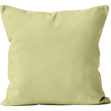 Housse de coussin 40X40 cm ALIX vert citron, par Soleil d'ocre