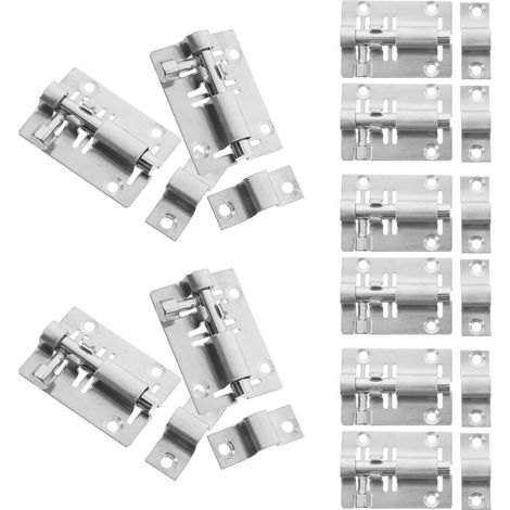 Lot de 10 Loquets à Verrou Coulissant en inox 304 (1/5)