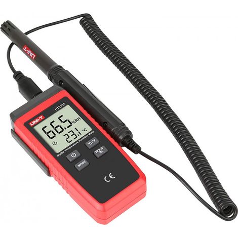 Medidor uni-t ut333 temperatura humedad pantalla retroiluminada