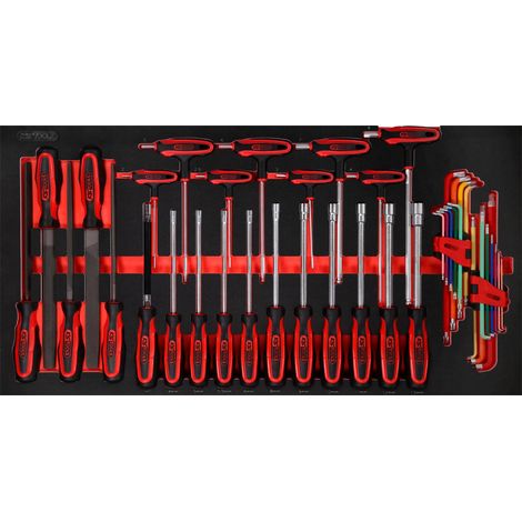 Jeu de clés mâles coudées et de limes SCS, 42 pcs, module 1.1/3 KS Tools (1/2)