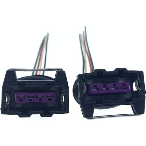Connecteur universel à 4 broches en cuivre pour compteur de vitesse, compatible avec les bobines d'allumage Peugeot, les prises de capteur kilométrique et les camions -- JB1325-4P