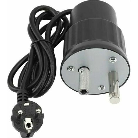 Moteur Tourne Broche de Barbecue Moteur Eléctrique Camping en Aluminium Kit Rtissoire Barbecue Charge Nominale 0-24kg(EU Plug) (1/5)