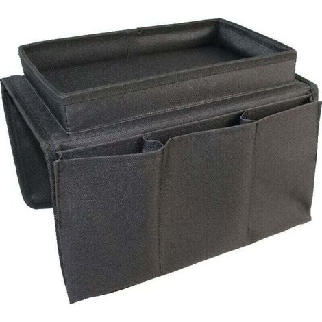 Organiseur de canapé pour accoudoir de canapé, XU, Support de télécommande, Sac de rangement avec porte-gobelet pour tablette, Téléphone, Tablette, Livre, Magazines - KZQ (1/4)