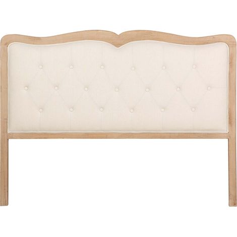 Capitone Leinen Kopfteil aus Gummiholz ​​160X4X120 cm (1/5)