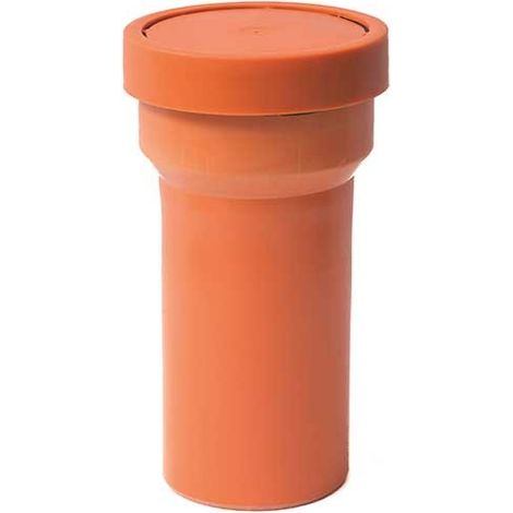 Tronchetto wc con guarnizione in pvc : Colore - Arancio, Diametro - 110