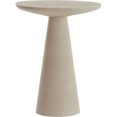 Light & Living ABALA Metallbeistelltisch in mattem Creme –