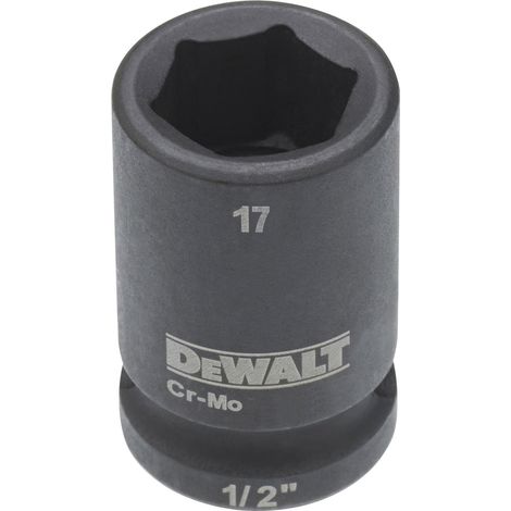 DeWalt Steckschlüssel kurz 17 mm 1/2 schlagfest (1/2)