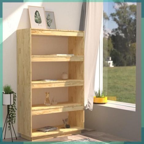 810889 Bibliothèque/Séparateur de pièce 80x35x135cm bois de pin massif (1/5)